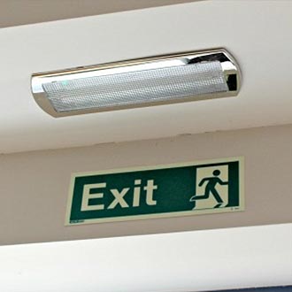 Emergency lighting signage